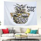 Bohemian Fresh Pineapple Printed Bohemian Tapestry Bedroom Decoration Digital Printing Tapestry Custom