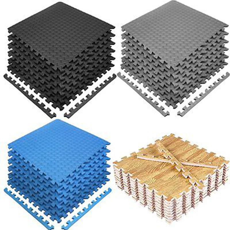 Piso Tatami EVA Köpük Zemin Yapboz Halı Gri Geometrik Şık Bebek Üçgen 7