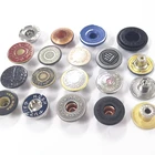 Custom Logo Brass Metal Gold Silver Denim Jeans shank Buttons and Rivets for Jeans