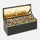 Wine Box Wine Gift Wooden Box Hot Popular Top Quality Fast Shipping Faux Leather Mdf Wine Wood Gift Box