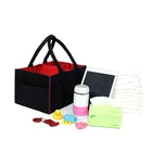 Wholesale durable Felt Polyester baby diaper caddy bag