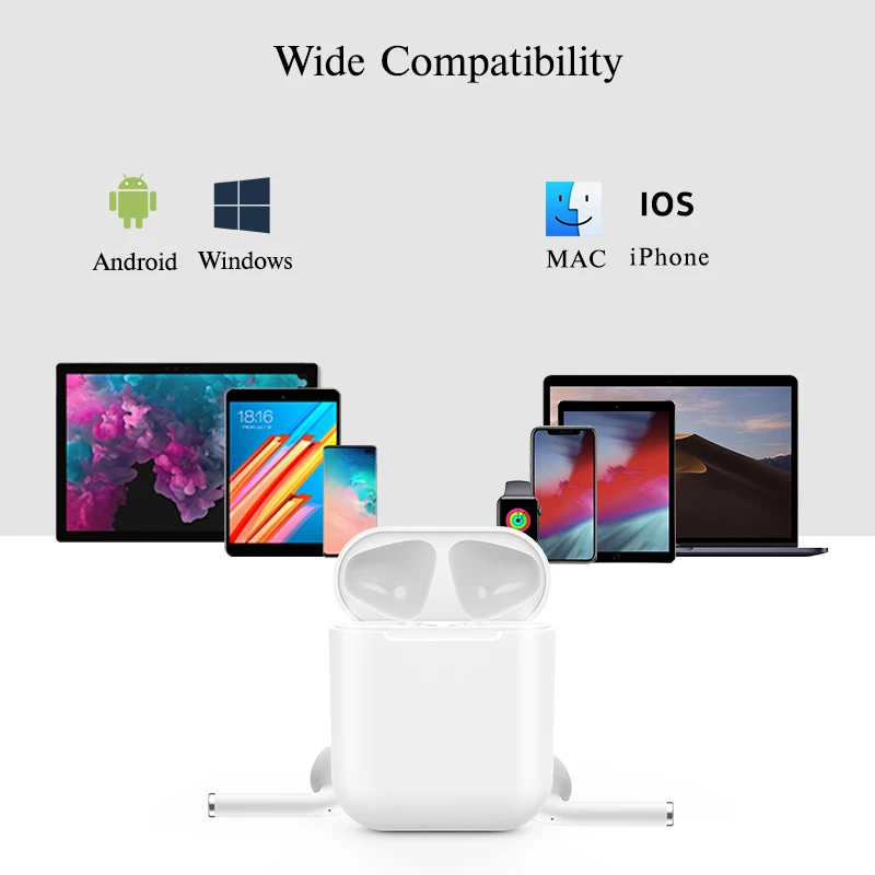 Relaxing music player tws i12 telephone headsets wireless earphones bluetooth - ANKUX.COM
