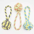 Wholesale customization christmas pet toy cotton rope ear ball