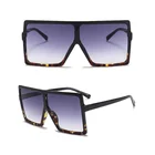 New fashion large plastic frame unisex uv400 sun glasses sunglasses for men women
