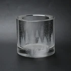 Carved Crystal Creative Design Carved Maple Crystal Candlestick Is Suitable For Home Table Ornaments Wedding Gifts