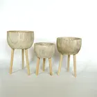Durable Plant Pot Hot Selling Durable Desktop Family The Garden Plant Engineering Wooden Pot