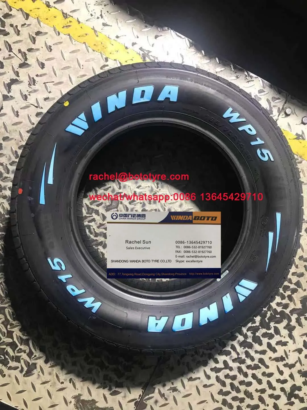 Boto Winda Brand High Quality Pcr Tyre White Letter Suv Mt At 195r15c