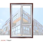 Tempered glass Tilt and turn window inward casement aluminium thermal break 70mm 100mm