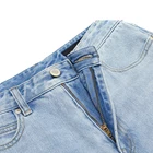 Top fashion woman ladies high waist distressed vintage ripped jeans trousers womens