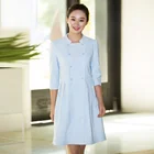 Private hospital Korean nurses wear end of high doctor beautician smock dress women sleeves spring and summer