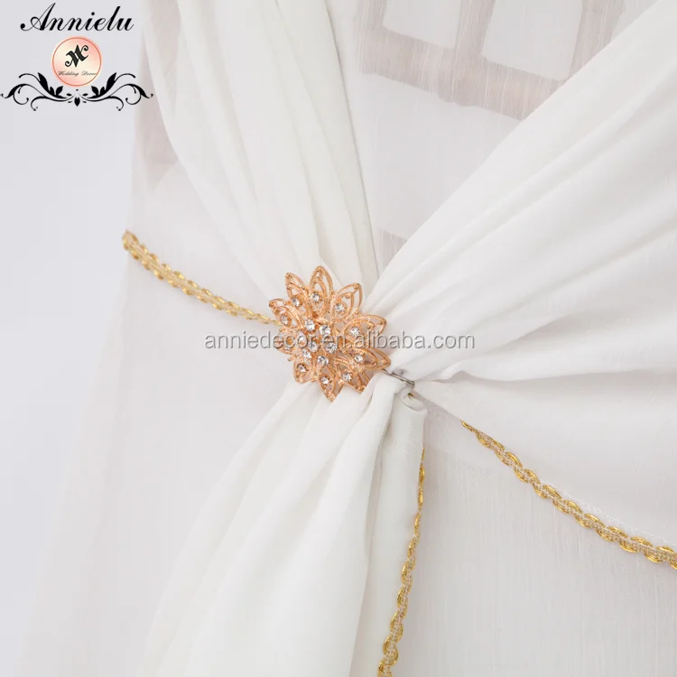 Wholesale chiffon chair sashes with hood chair cover sashes for sale