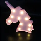 Amazing Led Lights Night Light Amazing Customized Color Changing Lucky Unicorn Design Lamp 3D Visual LED Night Light