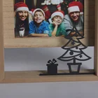 Photo Design Photo Frame 4"X6" Natural Metal Christmas Tree Photo Frame