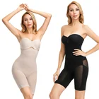 Fashion sexy solid color detachable shoulder strap conjoined slimming body shaper pants women