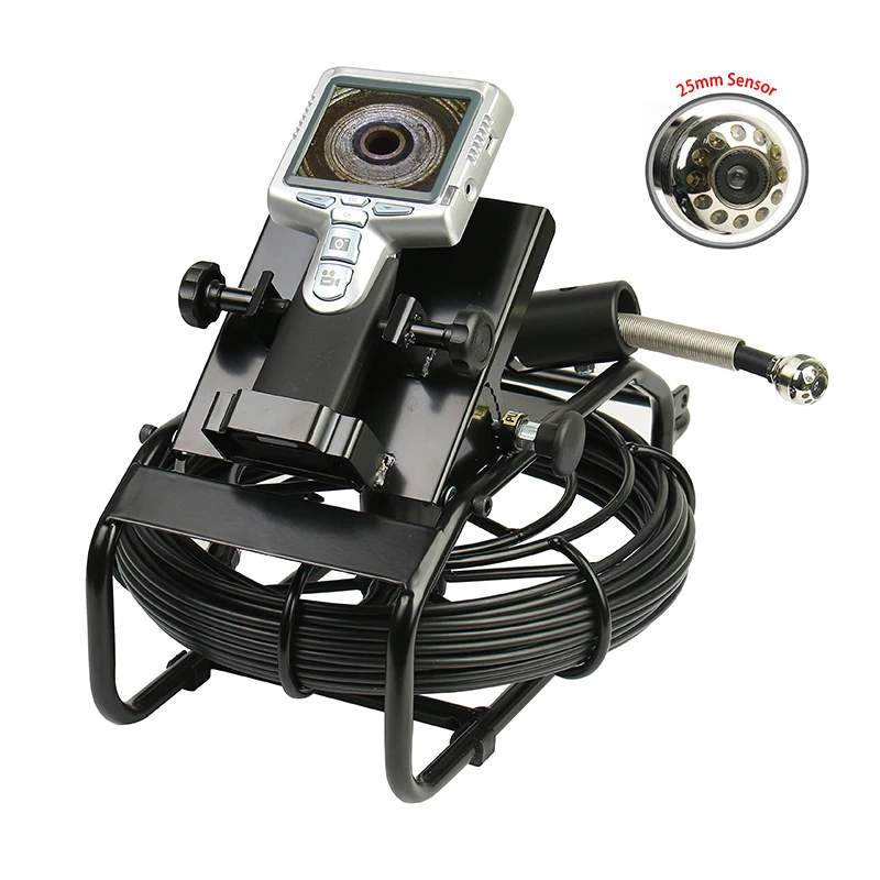 Panrico pipe inspection video borescope camera with record