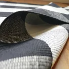 Chinese cotton woven black and white buffalo plaid rugs bedroom floor mat nonslip buffalo check carpet