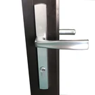 Aluminum bi-folding glass door
