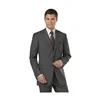 latest fashionable outdoor brief black/dark grey business office Vest jacket blazer Suit for men wool cotton OEM service