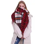 Wholesale Cheap Elegant Lady Fringe Pashmina Shawls 65*185CM Warm Tartan Scarf Tassel Scarf