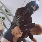 Pet Double-sided velvet embroidery Hoodie Cat Match Owner and Dog Parent-child Dog Pet Clothes