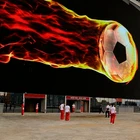 Outdoor digital media facade/transparent grid led display screens 500*1000 /outdoor mesh led display