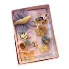 10 Pcs Hair Accessories Set Bows Barrette Kids Baby Girl Hair Clips With Gift Box