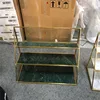 Fashionable Gold Metal Handle With Marble Shelf For Sale