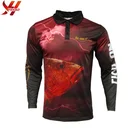 Custom Sublimated Man Polo T-Shirt Long Sleeve Polo Shirt