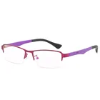 ShangHai JH New Vogue Beautiful Design Metal Half Frame Business Glasses Frame For Women For Work
