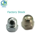 High quality carbon steel white zinc DIN1587 hex cap nut