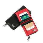 Leather Man Woman RFID Card Wallet with Power Bank Wireless Charger