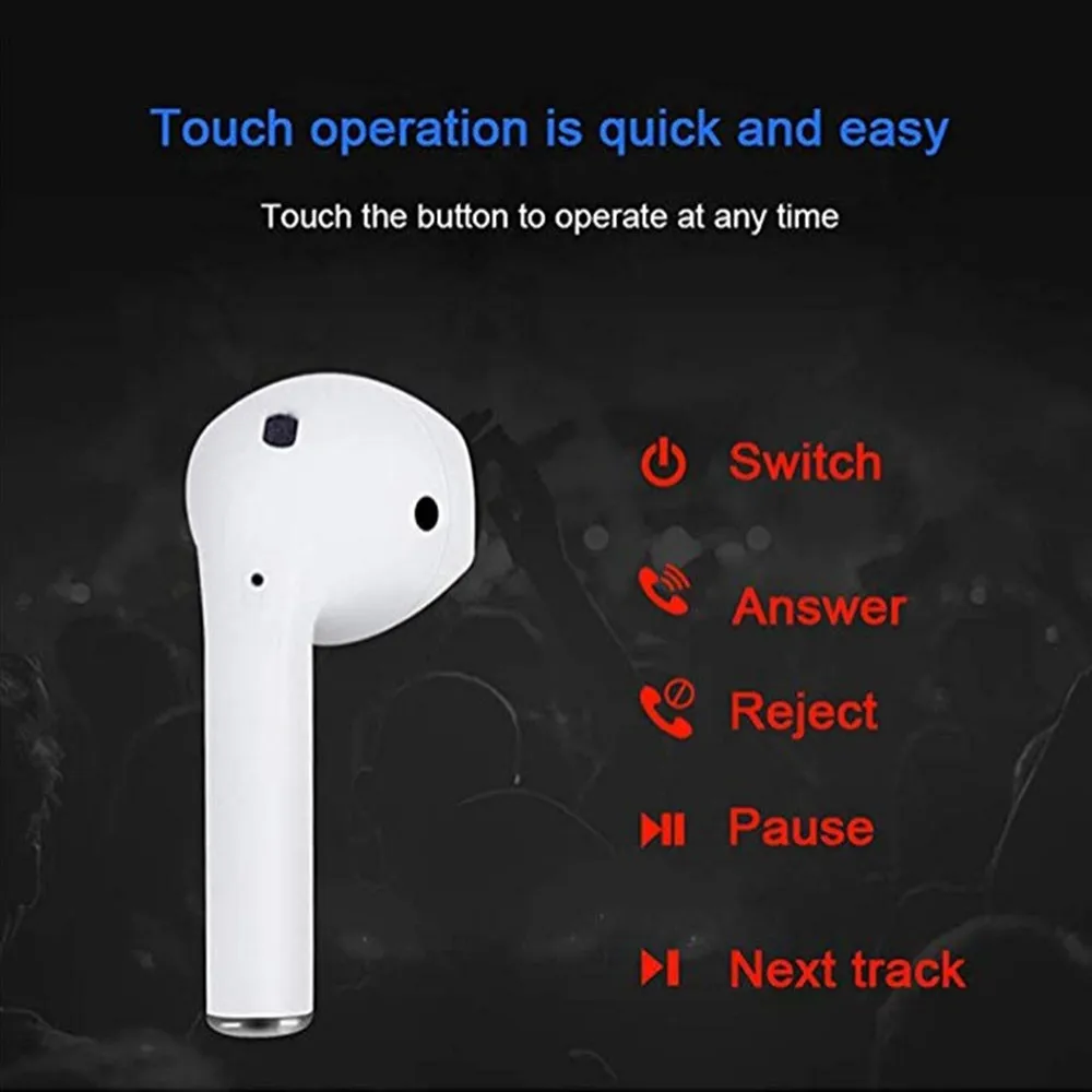 I9s I10s Tws I10 Twin Blueteeth Headphones Touch Siri Wireless Earphones In Earbuds Pop-Up Without Light - ANKUX.COM