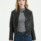 OEM most popular custom leather jacket casual motorcycle ladies jackets