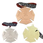 metal brass stamping embossed personalized designs sports running metal 3d antique copper plated bodybuilding medal