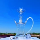 Glass hookah classic hot Russian style with LED lights