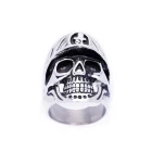 Skull ring punk with ring retro titanium stainless silver Finger Band rings Biker Jewelry Party Giftfactory sale directly