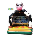 cow air bouncer jump paypal inflatable moonwalk Trampoline jumper for children