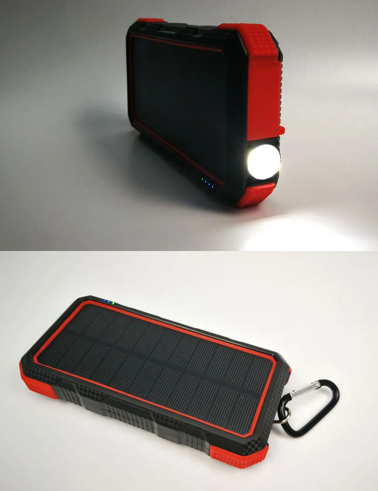Wings 20000 High Capacity 10W Qi Wireless Charging Solar Panel Power Bank with Type-C Micro USB input USB QC3.0 USB 2.0 ports - ANKUX.COM
