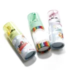 12 color paper tube mini colour pencil set with sharpener