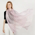 Scarf Wool Scarf 2020 New Purple Lightweight Embroidered Silk Wool Blend Fabric Scarf Cashmere Shawl