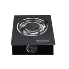 Burner 2 Cooktop Brass2 Wholesale Iron Sheet Burner 2 Burner Gas Cooktop Glass Top Table Gas Stove