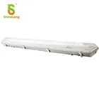 RoHS Led Proof Tri Light 50w 60w 5ft Linear Led Light Dali Dimmable Batten Alpha Ip65 PC Tri Proof Light Garage