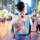School Afro Lady Girl Drawstring Backpack Africa Beauty Princess Girls Children School Bags Brown Book Bag