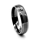 Tat Ring Fashion Design Stainless Steel Black Gun Plated TAT Star Ring