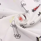 300T pongee fabric skateboard pattern print for children clothing