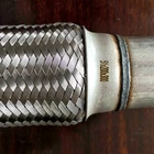 Double Braided Exhaust Flex Pipes Bellows with Nipples