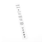 Tear Away OEM Silk Screen Printing Taffeta Nylon Washable Care Clothing Label