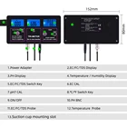 Quality Ec 6 In 1 Water Quality Tester PH Meter Multi-parameter Aquarium PH/Temperature/EC/CF/RH/TDS