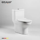 Bravat Sanitary Ware Bathroom Ceramic One Piece Wc Toilet set