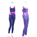 Womens hot sexy seamless top bra legging yoga wear set fitness gym sport clothes set